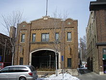 Former Minneapolis Fire Department Station 28 (now a restaurant and offices) is in the commercial area of the neighborhood, and is listed on the National Register of Historic Places Station 28 1.jpg