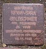 Stolperstein Henny-Sara Goldschmidt (Freden)