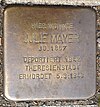 Stolperstein Wesseling Kölner Straße 28 Julie Mayer