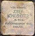 Stolperstein für Josef Königshöfer (Dasselstraße 77)