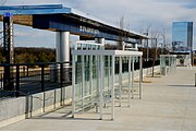 TEXRail DFW Airport North station, December 2018.