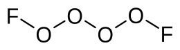 Strukturformel von Tetrasauerstoffdifluorid