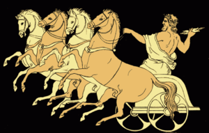 The Chariot of Zeus (1879 illustration from St...