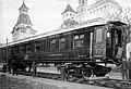 Speisewagen des Transsibirien-Express auf der Weltausstellung 1900