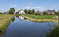 entre Ottoland et Vuilendam, vue sur ferme dans le polder