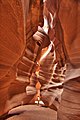 Antelope Canyon: enge Schlucht im jurassischen Navajo Sandstone in Arizona