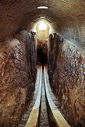 Ulugh Beg's meridian arc for precise astronomical measurements (15th c.) Ulugh Beg's Astronomic Observatory.jpg