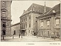 Ansicht von 1899. Links im Bild ist das k.u. Honvédministerium, das 1944 Teilweise zerstört wurde.