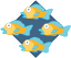 Vorbis many fish logo 2005.svg