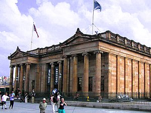 English: The National Gallery of Scotland on t...