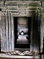 Sanctum with plain doorframe and Gaja-lakshmi at the lalitabimba