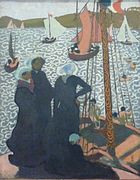 Maurice Denis : Régates à Perros-Guirec (1892, huile sur toile, musée des beaux-arts de Quimper).