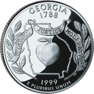 A Georgia U.S. quarter