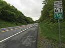 View north along MD 67 past US 340 in Weverton