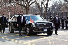 The presidential motorcade carrying Biden travels to the White House 210120-H-LE976-022 (50859991941).jpg