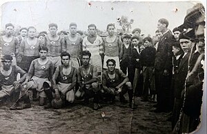 Equipa Barca - Seguramente um dos primeiros registos fotográficos de uma equipa do Desportivo de Barca FC. A foto é de 1950 e foi tirada no âmbito da participação no campeonato da Maia.