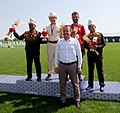 Traditional Turkish archery Puta target medal ceremony