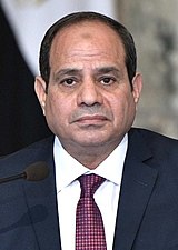 Abdel Fattah al-Sissi, président égyptien (depuis 2014)[9],[12],[13].