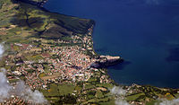 Veduta aerea di Anguillara Sabazia.