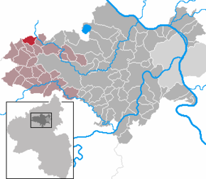Poziția Arft pe harta districtului Mayen-Koblenz