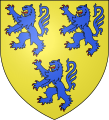 Brasão de Armas dos viscondes de Limoges : d'or, à trois lion d'azur, armés et lampassés de gueules