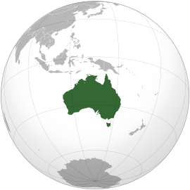 Localizarea Australiei