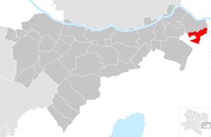 Lage der Gemeinde Berg (Niederösterreich) im Bezirk Bruck an der Leitha (anklickbare Karte)