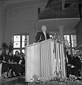 Köln, Einweihung der Gürzenich-Orgel durch Bundeskanzler Konrad Adenauer