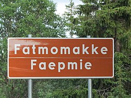 På samiska används bara förleden Faepmie om Fatmomakke.
