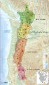 2: Mappa delle suddivisioni geomorfologiche e strutturali della Catena delle Cascate