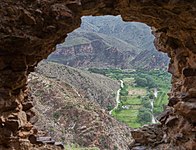 Vista de los huértos de Huérmeda desde el cerro de la Bámbola.