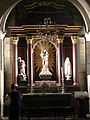 L'altare all'interno della cappella di San Xosé.