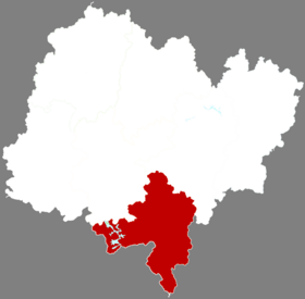Localisation de Yǒngdìng Xiàn