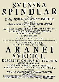 1757 års upplaga av Svenska Spindlar