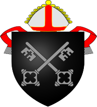 Coat of arms of the Diocese of St Asaph.svg