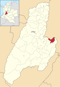 Localities (localidades) of Tolima