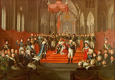 Coronation of Charles III John in Nidaros Cathedral 1818, by Jacob Munch Coronation of Charles III John of Norway, Trondheim 1818.jpg