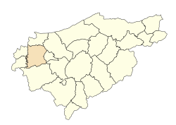 Localização da cidade dentro da província de El Tarf