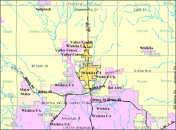 Detailed map of Park City, Kansas