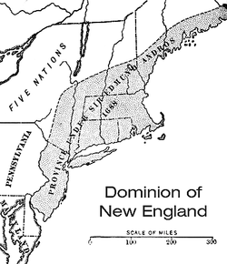 Location of Dominion of New England