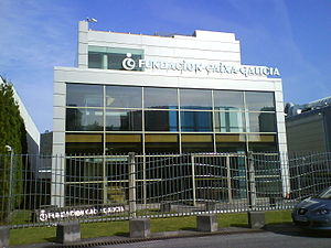 Edificio da Fundación Caixa Galicia en Pocomaco, na Coruña.