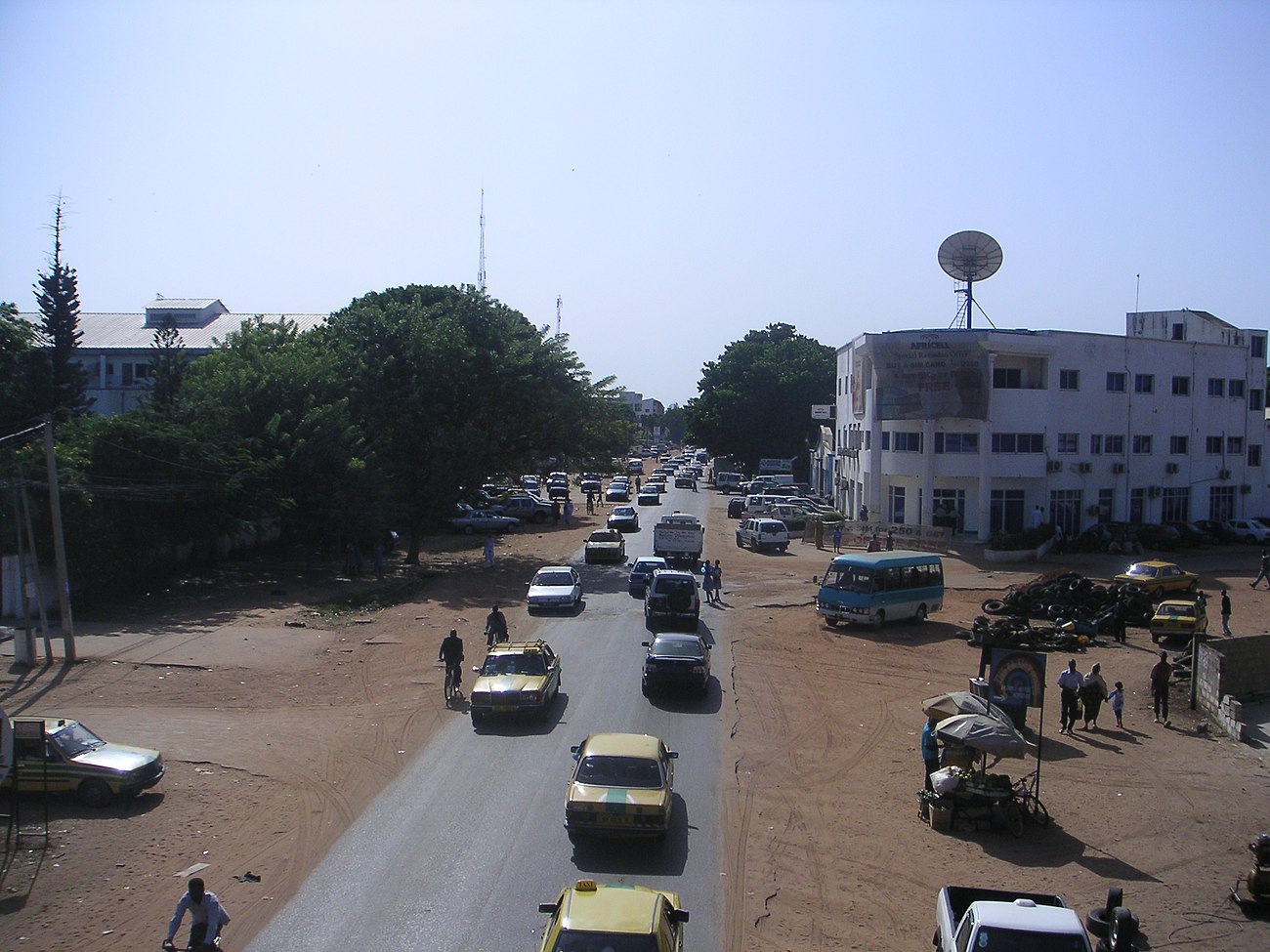Kairaba Avenue in Latri Kunda, The Gambia
