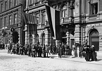 Velitelství německé divize Baltského moře v hotelu Kämp, Helsinky, 1918