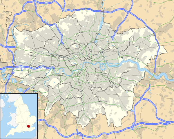 Okrožja londonske regije (Veliki London) se nahaja v Greater London