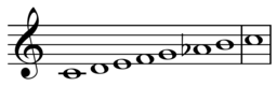 Harmonic major scale C