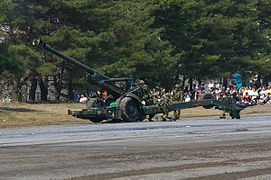 FH-70 Towed Howitzer built under license by Japan Steel Works for the JGSDF