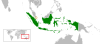 Location map for Indonesia and Singapore.