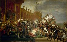 Jacques Louis David - Serment de l'armée fait à l'Empereur après la distribution des aigles, 5 décembre 1804 - Google Art Project.jpg