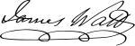 Джеймс Ватт Signature.svg