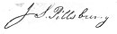 Firma di John Sargent Pillsbury